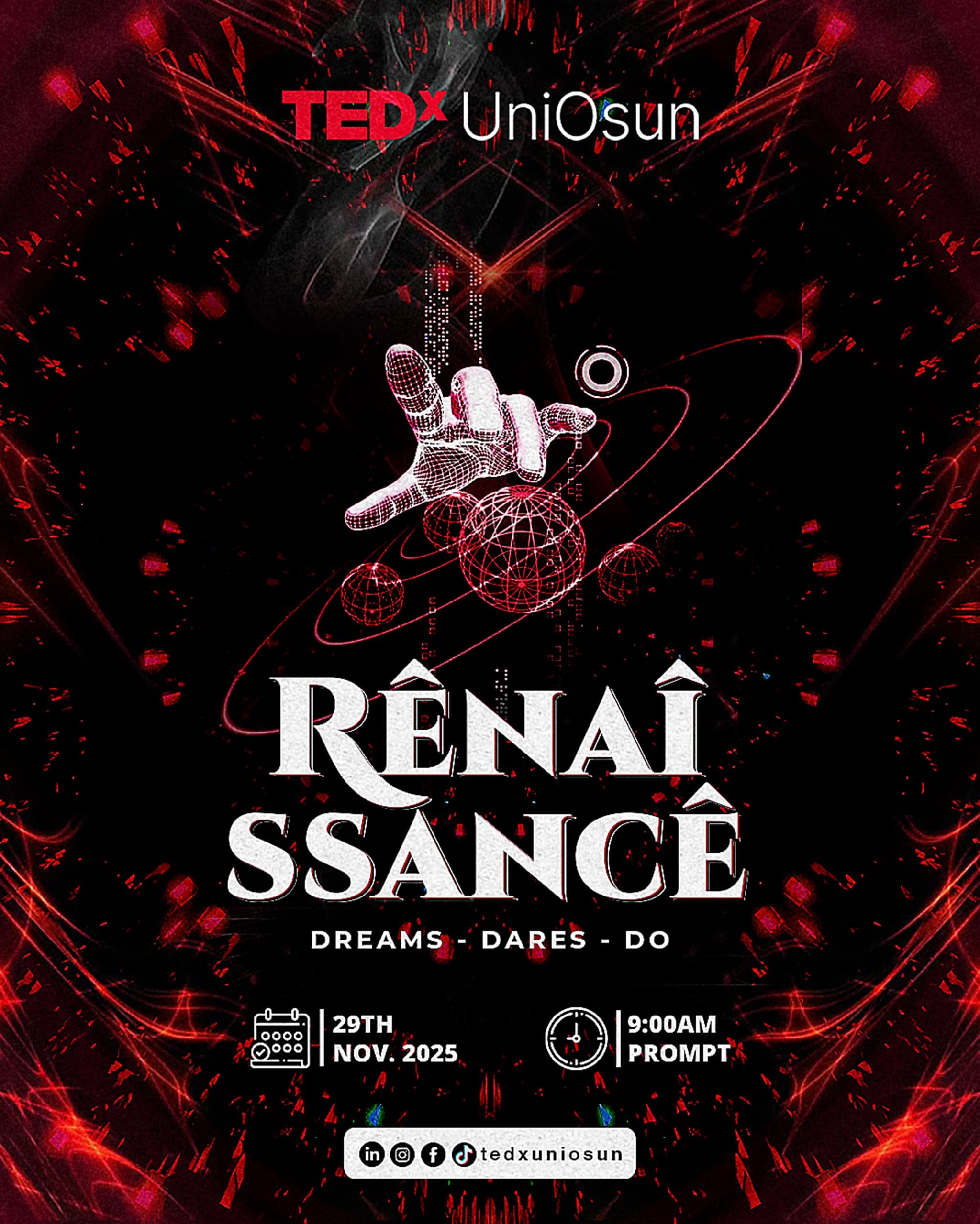 Flyer for TEDxUniOsun 2025